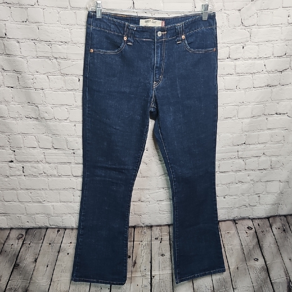 Levi's 525 Women's Dark Wash Bootcut Jeans Size 12M EUC - Picture 1 of 7